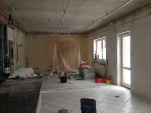 Die Ständerwand ist weg.