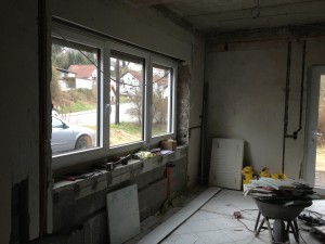Das neue Küchenfenster.